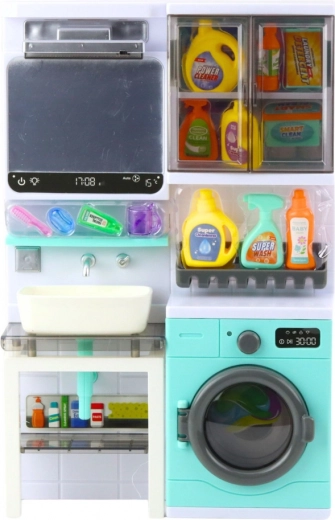 Reālistiska veļasmašīna ar gaismām un skaņām