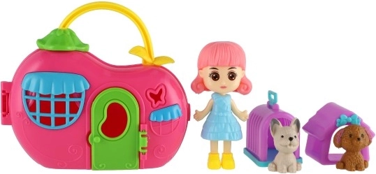 Lelle un divi mīluļi ar piederumiem