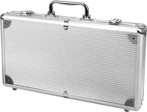 Izturīgs alumīnija koferītis ar drošu glabāšanu