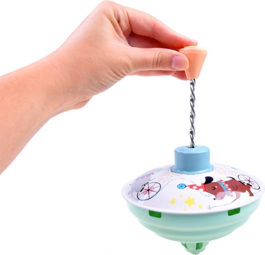 Easy spin by pressing the plunger