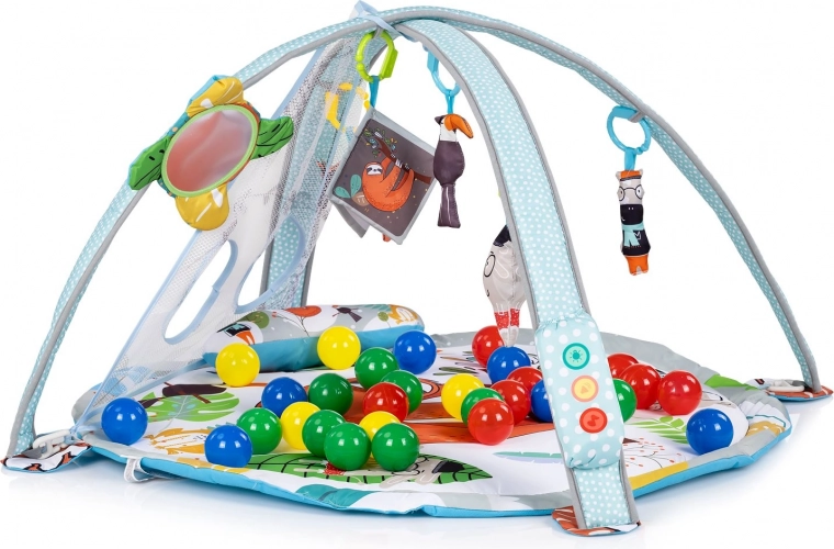 2-in-1: play mat and ball pit