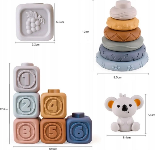 Mīlīgs koalas motīvs un pasteļkrāsas