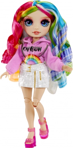 Stilīga lelle ar varavīksnes matiem