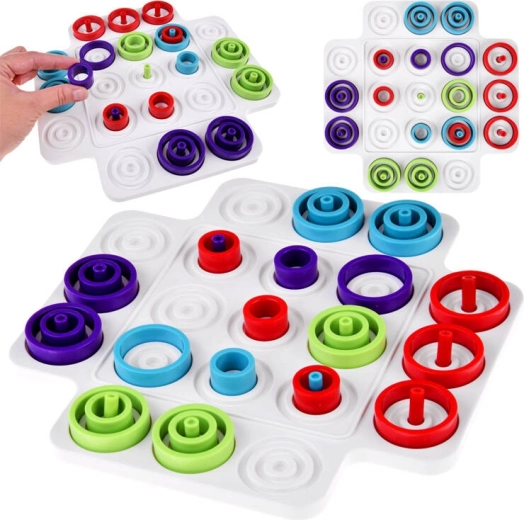 Kvalitatīvs plastmasas dēlis un 36 detaļas