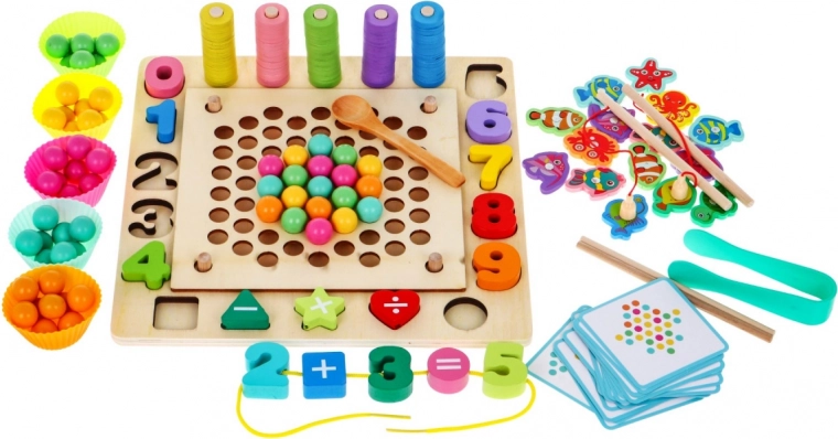 Veidošana pēc kartītēm un skaitīšana ar riņķīšiem