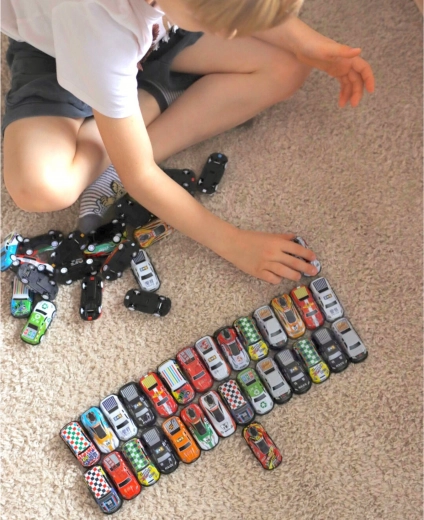 Racing track for interactive play