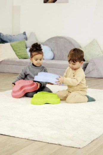 Three textured surfaces for tactile play
