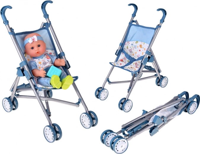 Saliekamie ratiņi lellei katram izbraucienam