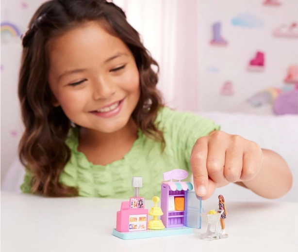 Mini lelle BARBIE ar statīvu