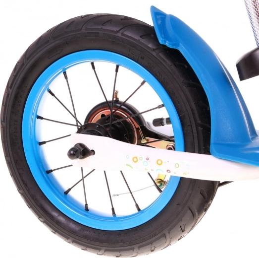 12" inflatable wheels for a smooth ride