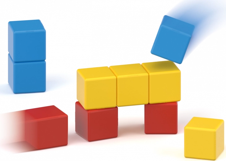 Magnēti no visām pusēm ērtai būvēšanai