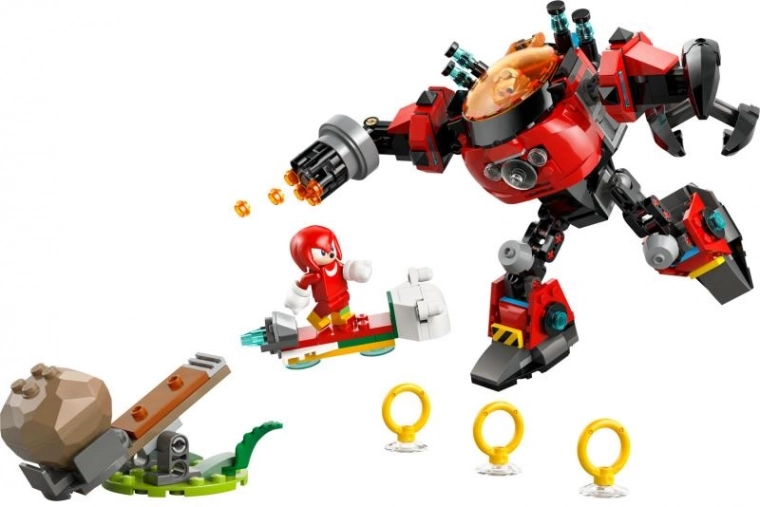 Poseable mech with rotating fire