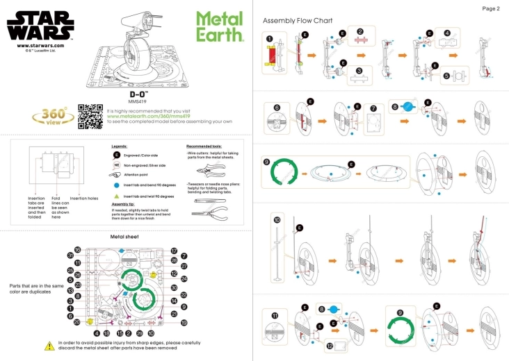 Salikšana bez līmes ar pārskatāmu instrukciju