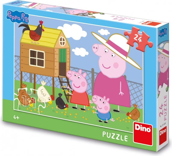 Iemīļotais PEPPA PIG motīvs ar vistiņām