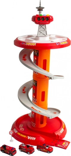 Daudzstāvu spirālveida trase ātriem nobraucieniem