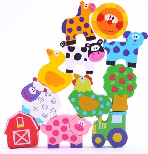 Ferma pilna ar dzīvniekiem radošām rotaļām