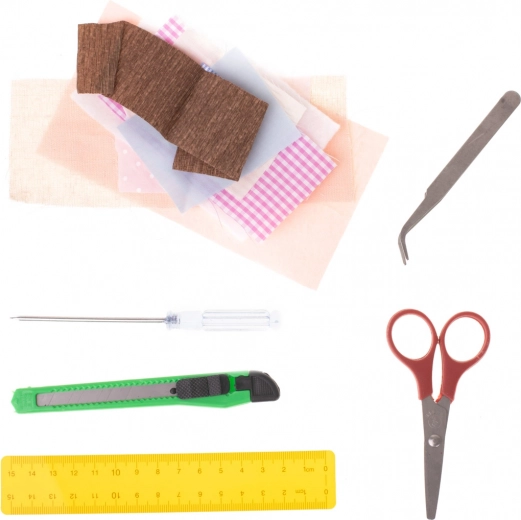 DIY komplekts ar instrumentiem un līmi