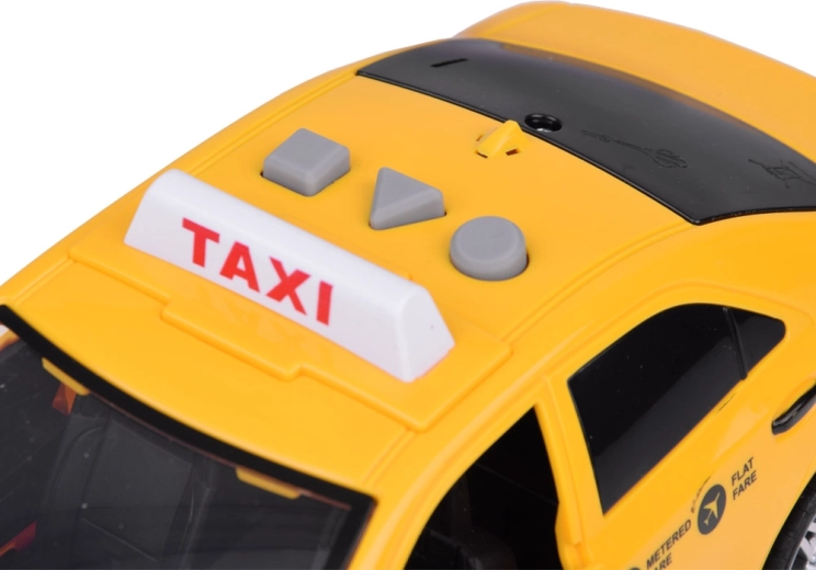 Gaismas un skaņas kā īstā taksometra