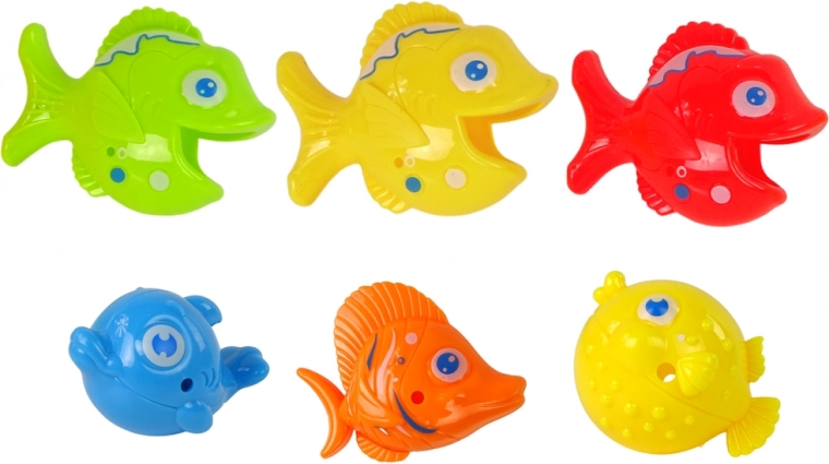 Krāsainas zivtiņas un krokodils