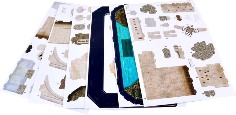 Iepriekš iespiesti gabaliņi ērtai būvēšanai