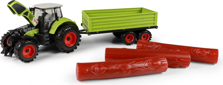 Noņemama piekabe un izņemami baļķi