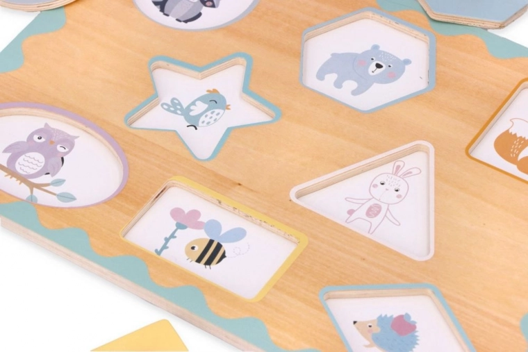 Playful learning of shapes, colors, and animals