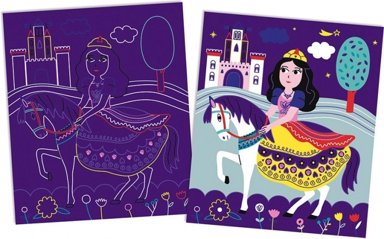 Skrāpēšana atklāj krāsas un zelta detaļas