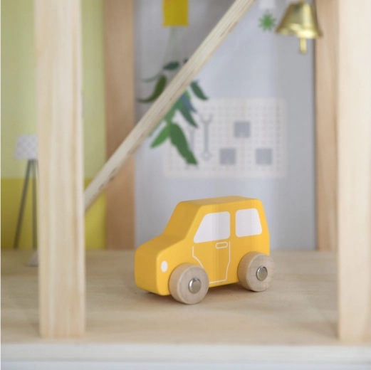 Garāža ar mašīnīti un piederumiem