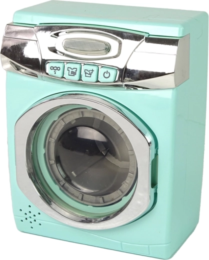 Realistiska veļas mašīna ar skaņām un rotāciju