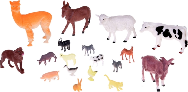 Bagātīgs dzīvnieku un piederumu komplekts