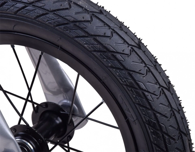 12" inflatable wheels for comfort