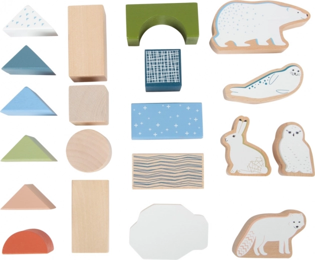 Radoša būvēšana ar arktikas dzīvniekiem