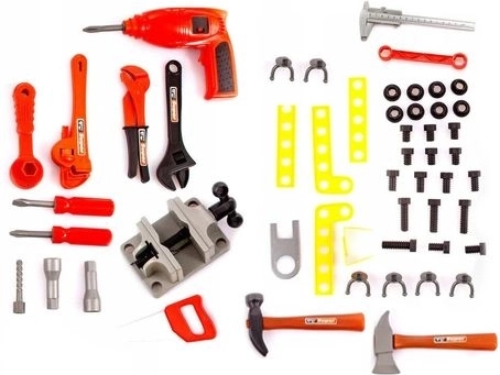 Komplektā vairāk nekā 50 detaļu