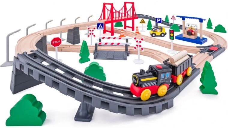 Battery-powered locomotive for lively rides