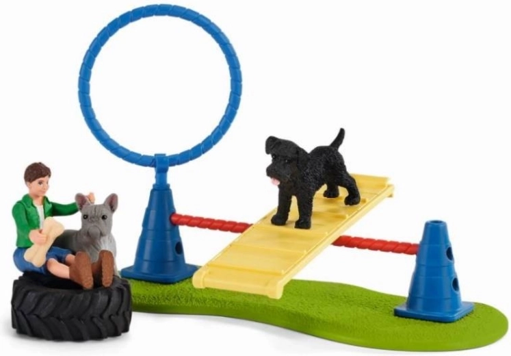 Agility trase pilna izaicinājumu