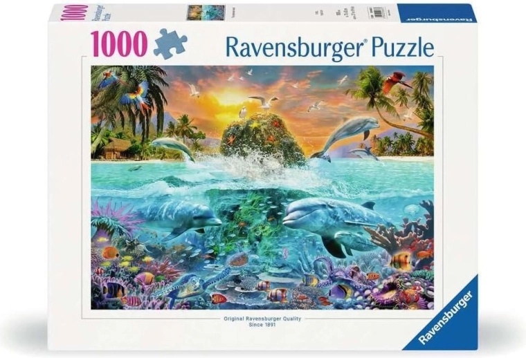 Pārbaudītā Ravensburger 1000 gabaliņu kvalitāte