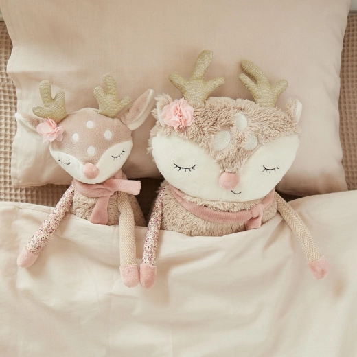 Velvety soft cuddle buddy from birth
