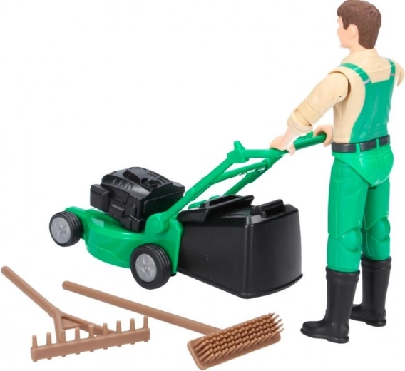 Reālistisks zāles pļāvējs ar noņemamu savākšanas kasti