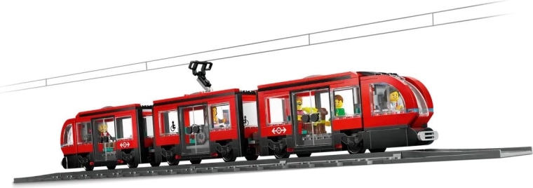 Reālistisks tramvajs ar vadību abos virzienos