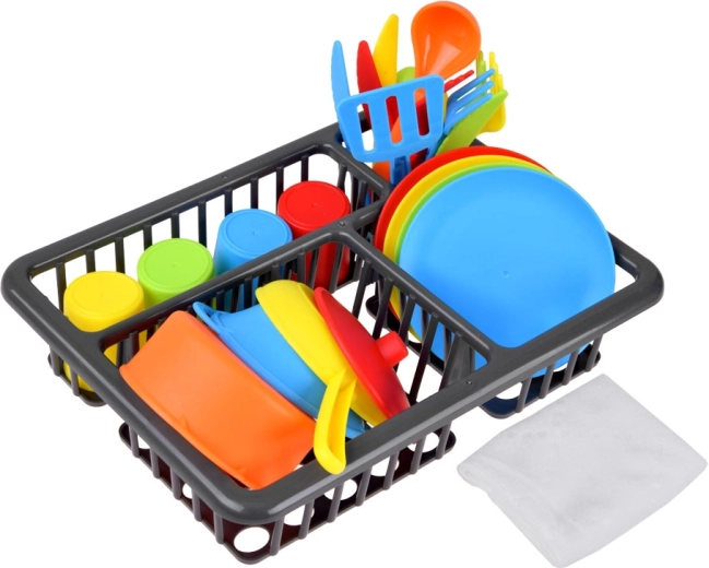 Pilns 28 daļu komplekts bērnu virtuvei