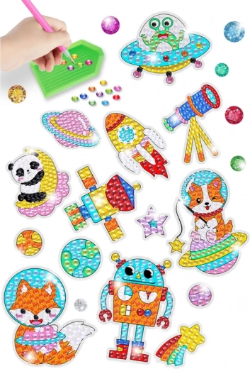 Krāsainas mozaīkas uzlīmes