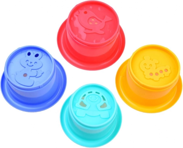 Learning through play with colorful cups