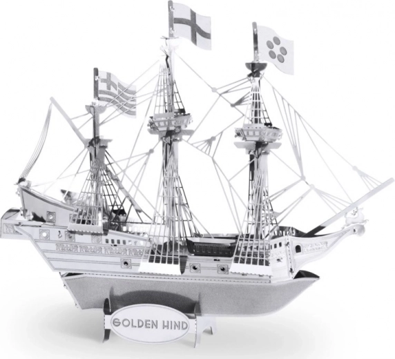 Reālistiska kuģa Golden Hind miniatūra