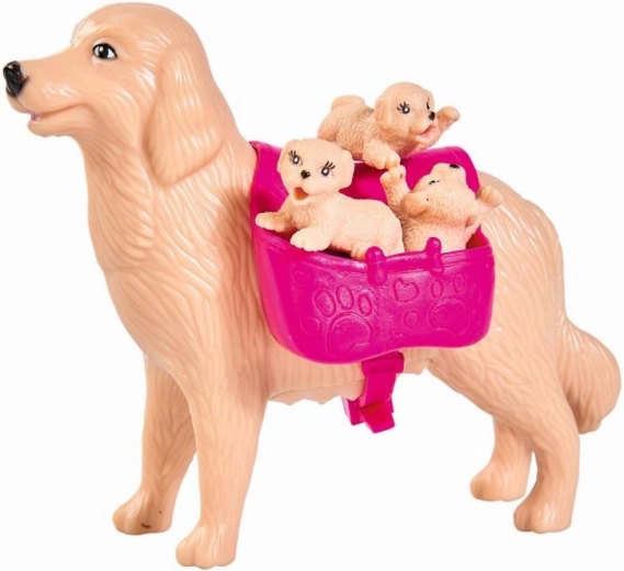 Practical carrier on the dog’s back