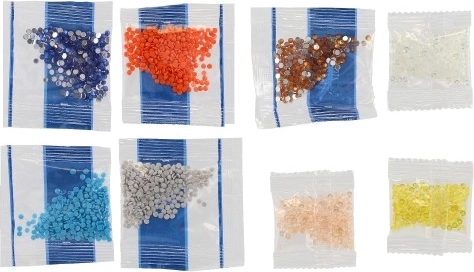 Krāsainas pērlītes mozaīkas efektam