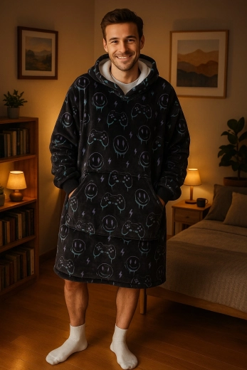 Praktiska kenguru kabata rokām un sīkumiem