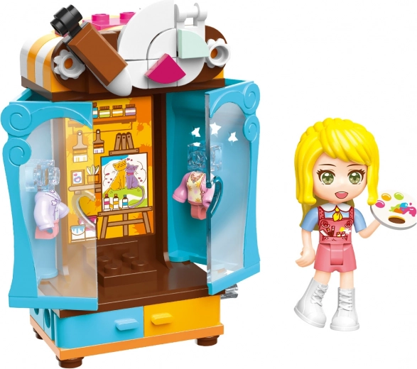 Gleznotājas minifigūriņa ar paleti