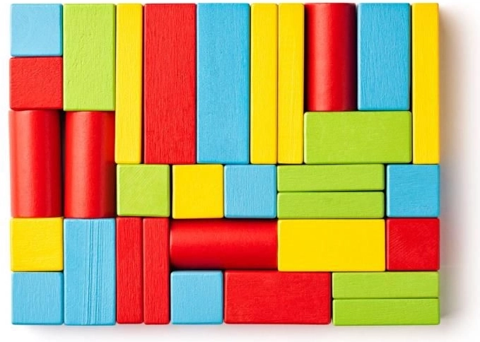 Colorful blocks for creative building
