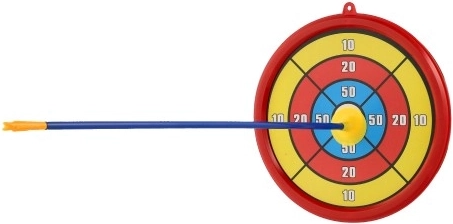 Krāsains mērķis ar punktiem