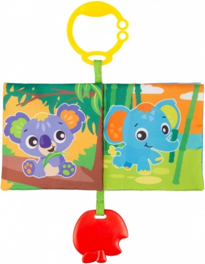 Čaukstošas lappuses un krāsainas ilustrācijas